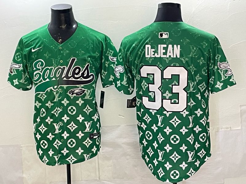 Men 2026 Philadelphia Eagles #33 Dejean Green Nike Limited NFL Jersey style 0006